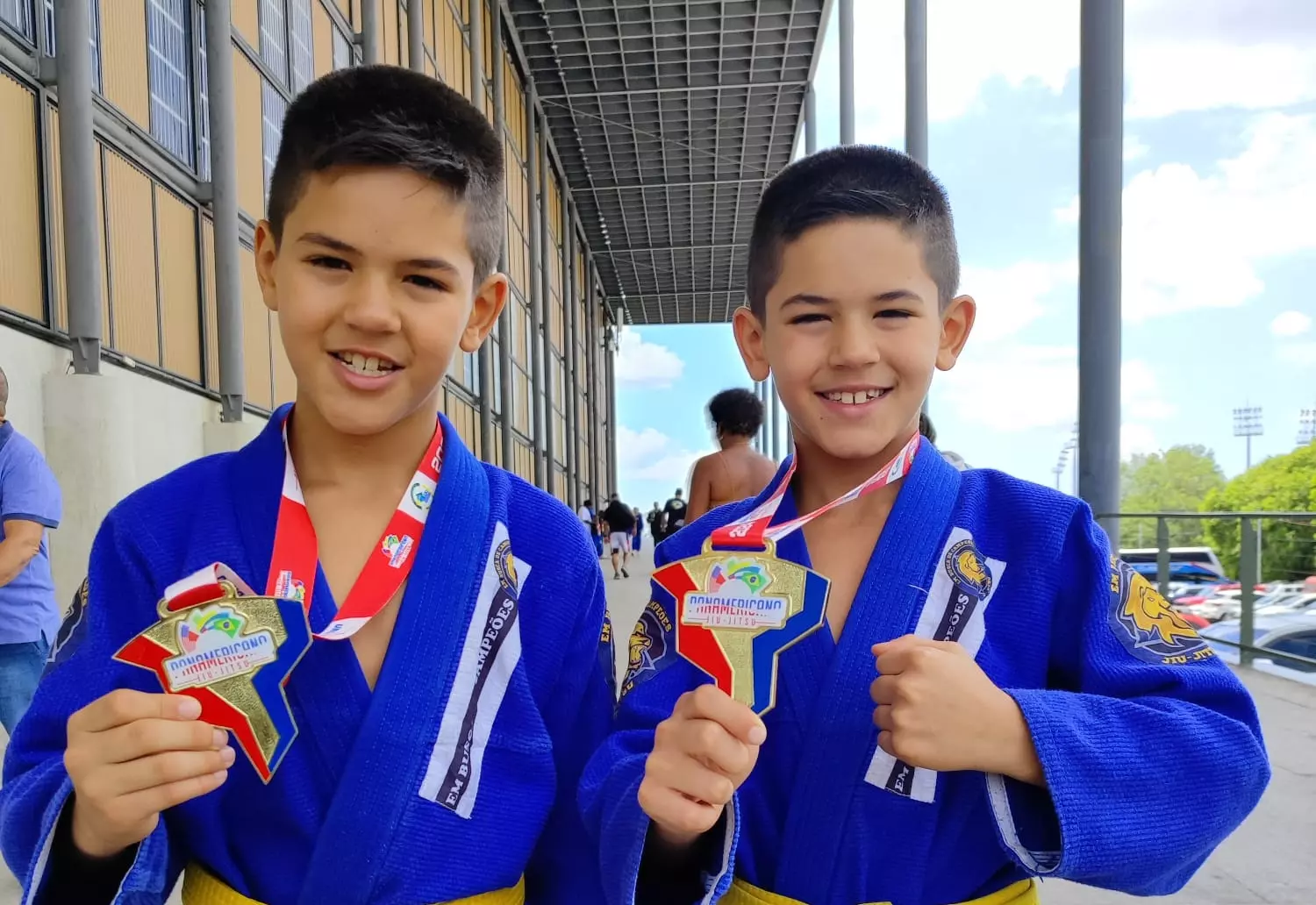 Augusto e Gabriel Vieira são campeões no Panamericano de Jiu-Jitsu no Rio de Janeiro